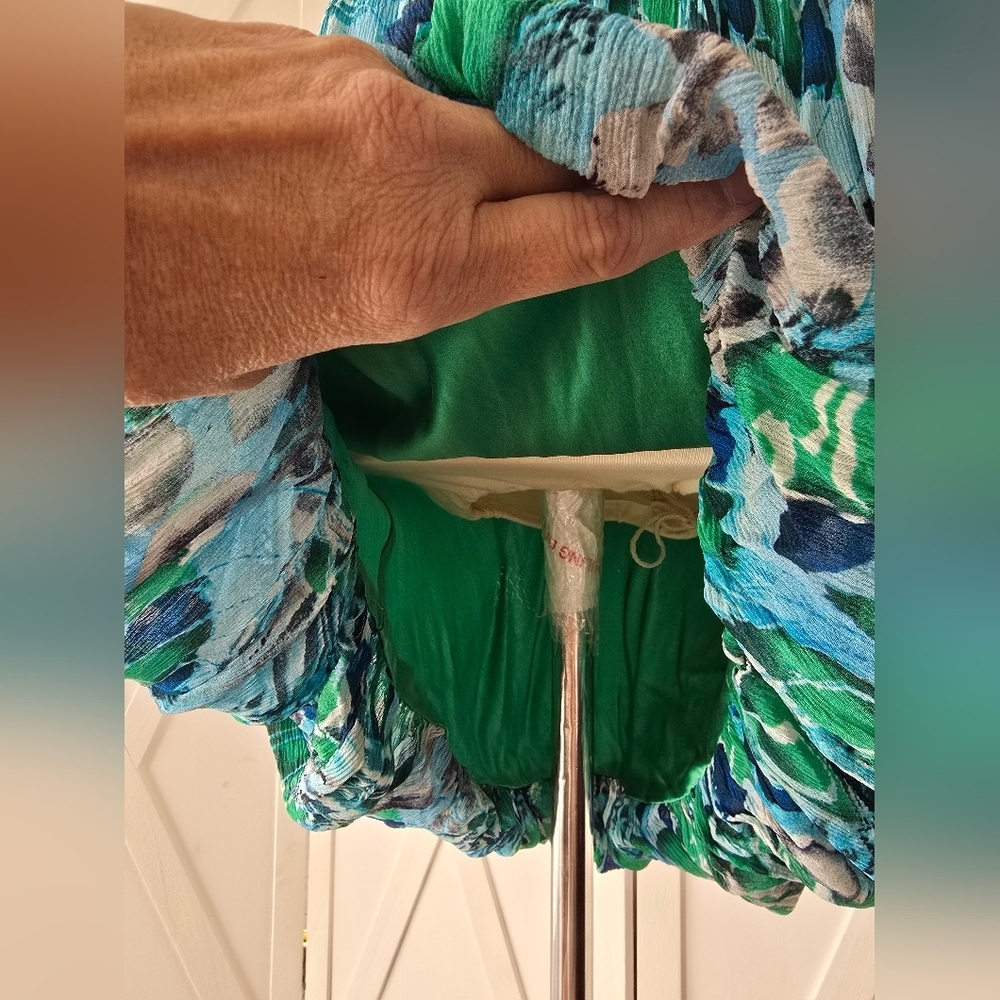 Vintage Marciano Silk Bubble Hem Mini Strappy Dress - Picture 7 of 12